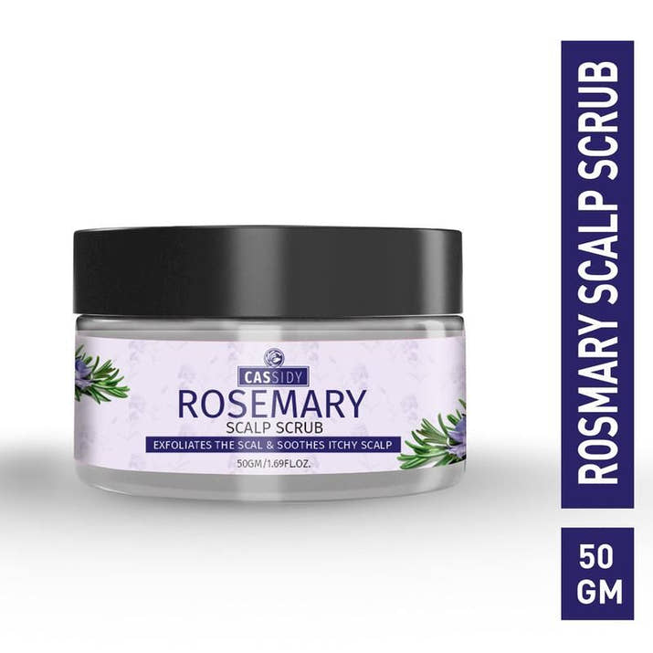 CASSIDY Rosemary Scalp Scrub 50g jar for exfoliating and soothing itchy scalp