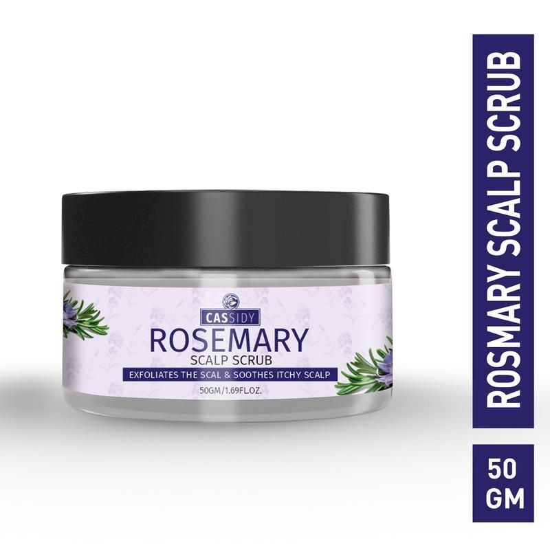CASSIDY Rosemary Scalp Scrub 50g jar for exfoliating and soothing itchy scalp