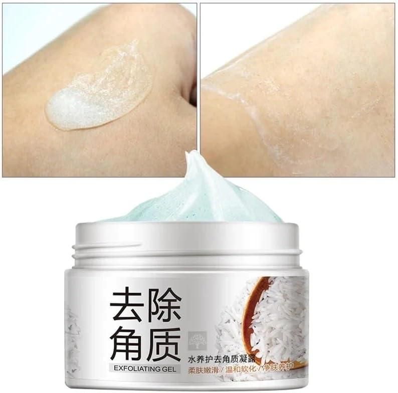 Rice Mild Exfoliating Tan Remover Gel pack with natural rice ingredients for gentle exfoliation and tan removal