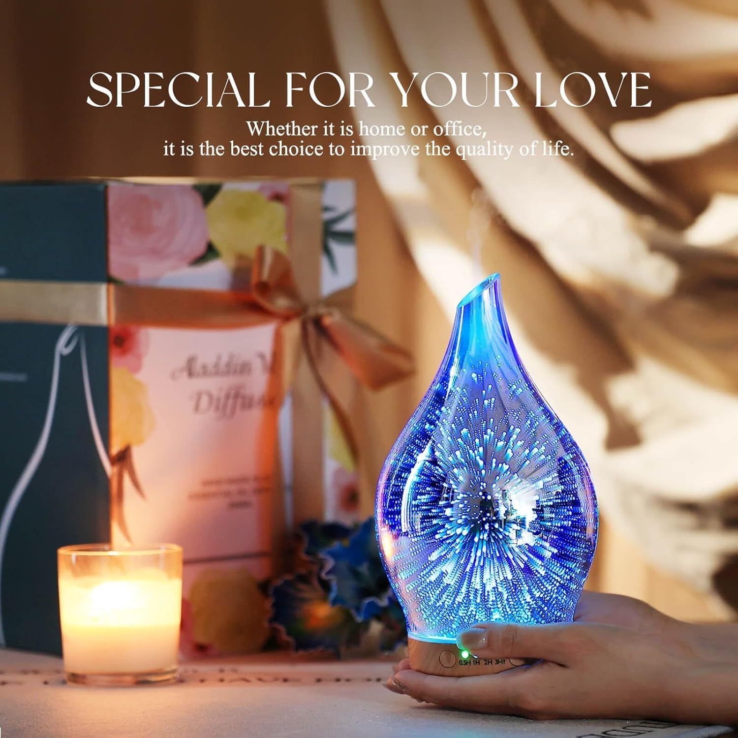 Oil Diffuser 3D Glass