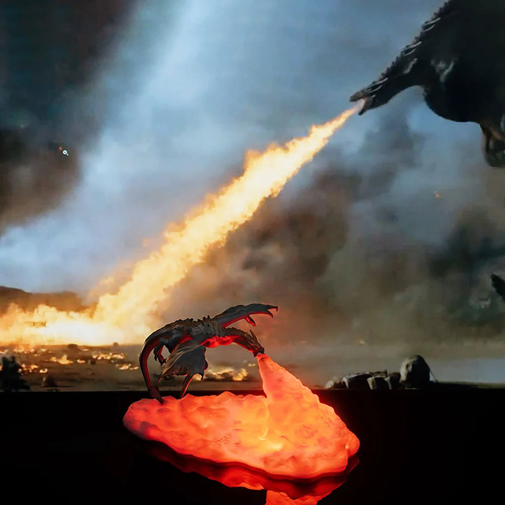 3D Printed Fire Dragon Lights