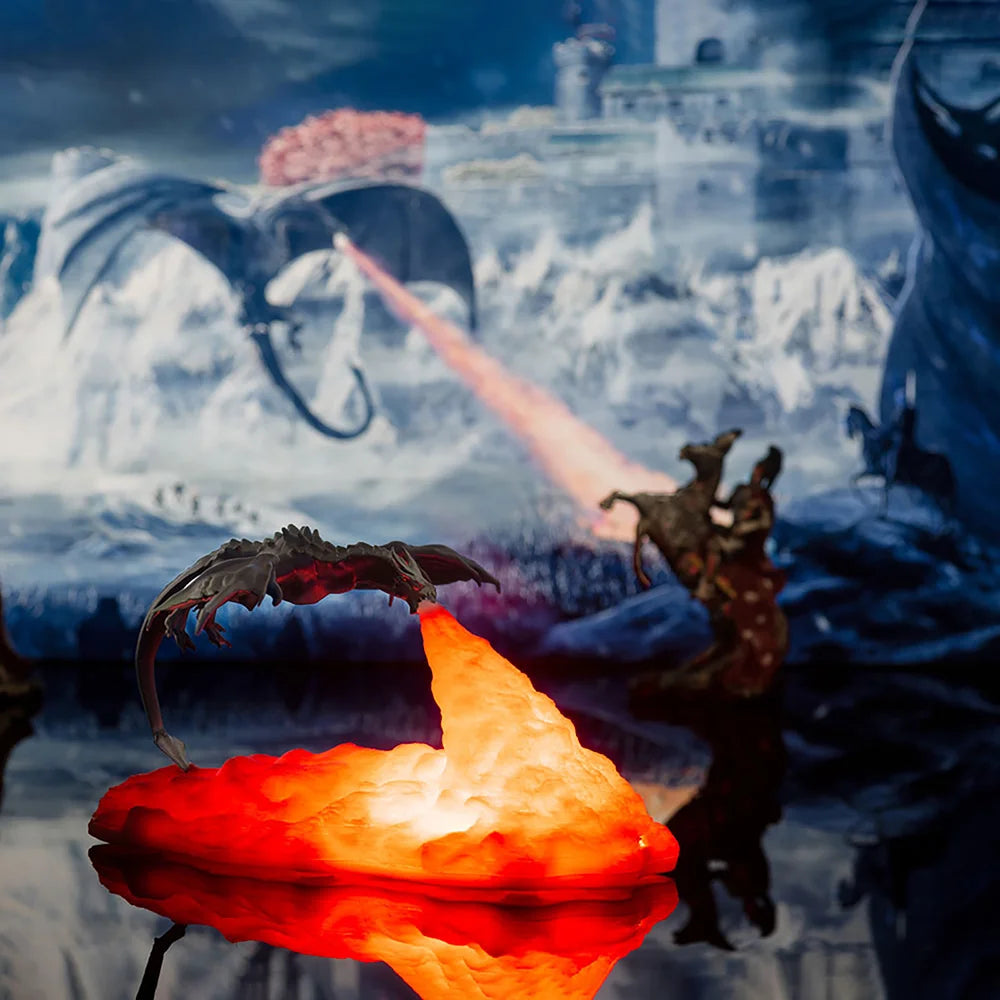 3D Printed Fire Dragon Lights
