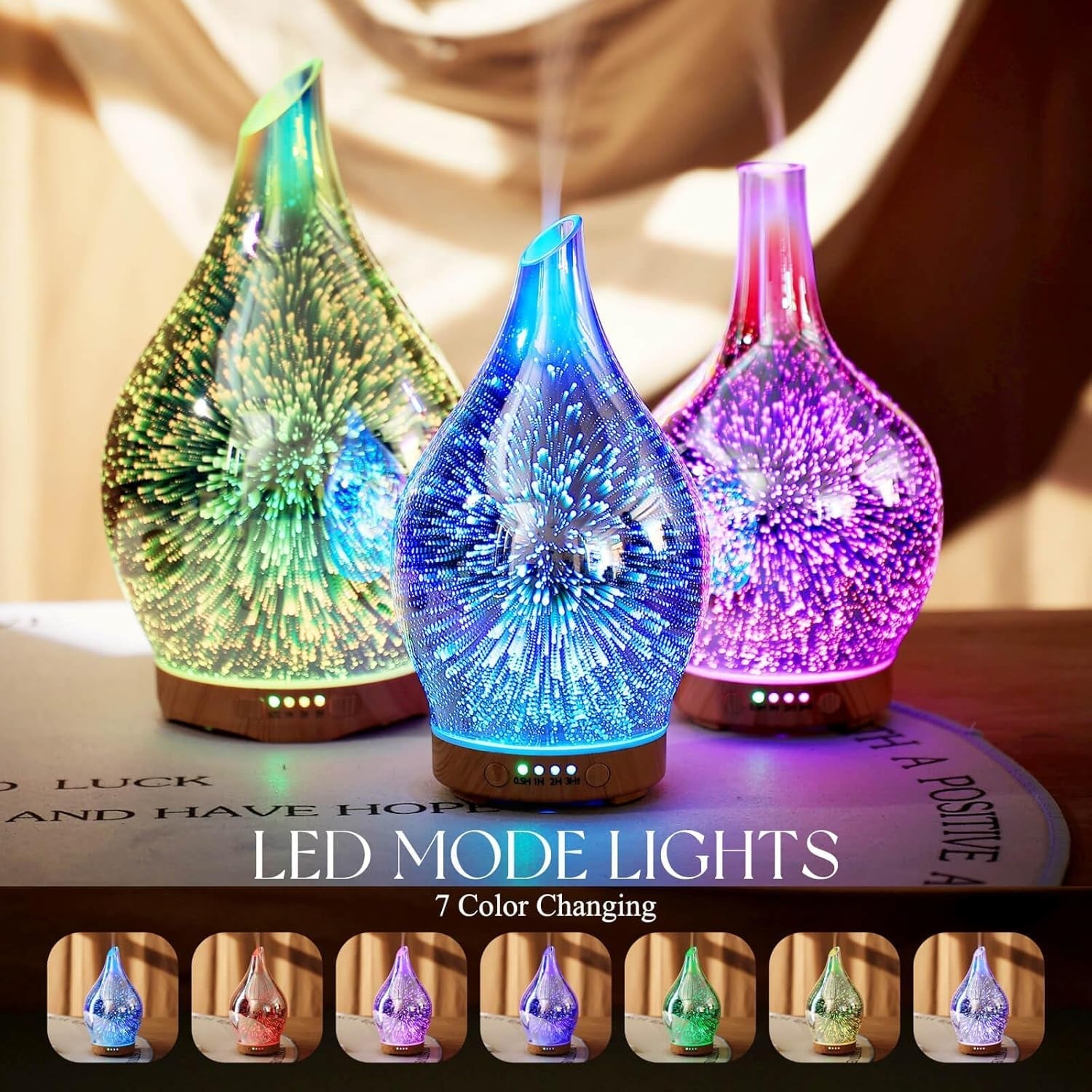 Oil Diffuser 3D Glass